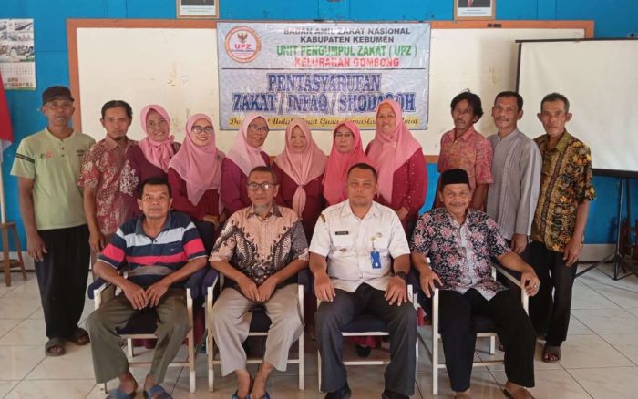 Pentasyarufan Infaq Shodaqoh dan Zakat UPZ Kelurahan Gombong 02