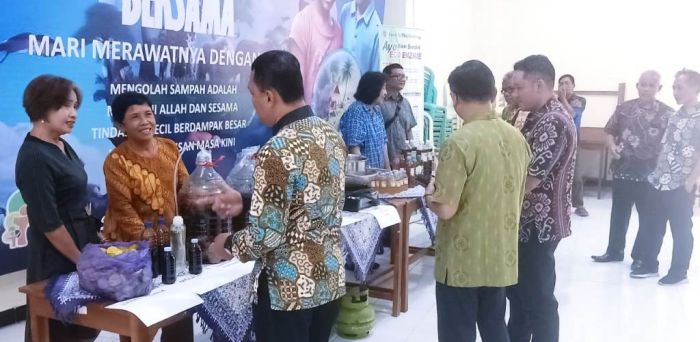 Klarifikasi Lapangan Lomba Kelurahan Tingkat Provinsi di Pengolahan Eco Enzym Gereja Santo Mikael  Gombong 01