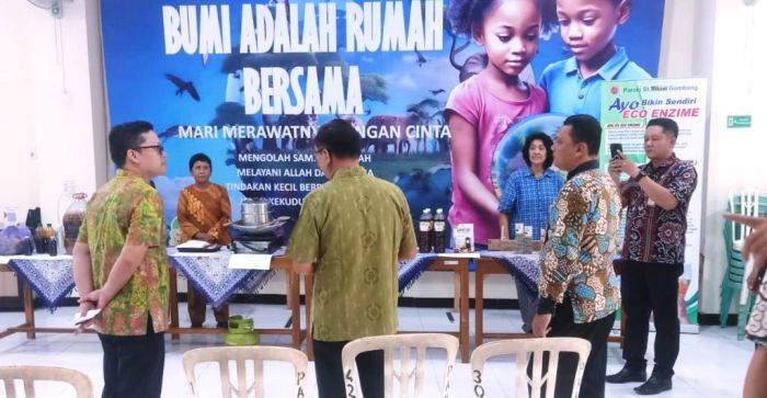 Klarifikasi Lapangan Lomba Kelurahan Tingkat Provinsi di Pengolahan Eco Enzym Gereja Santo Mikael  Gombong 02