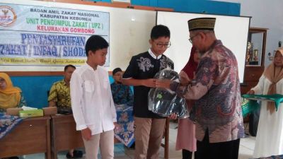 Pentasyarufan Zakat, Infaq, Shodaqoh UPZ Kelurahan Gombong kepada Anak Yatim 
